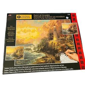 Plaid Thomas Kincaid paint by Numbers the light of peace 1996